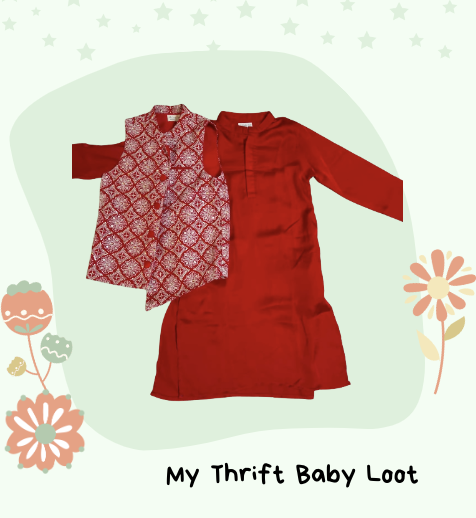 Preloved kurta jacket set for boys (8-9 years)